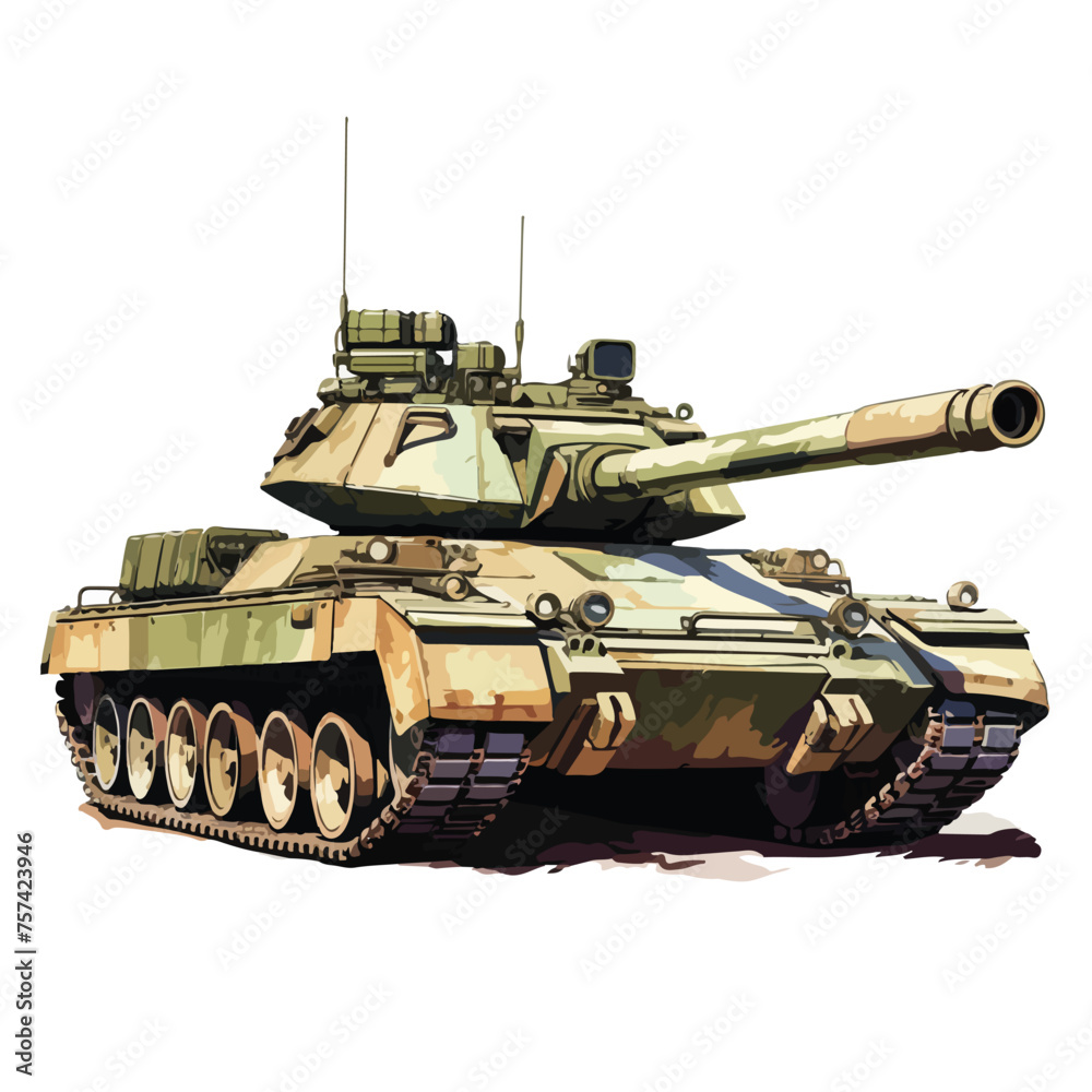 Military Tank Clipart Clipart isolated on white background