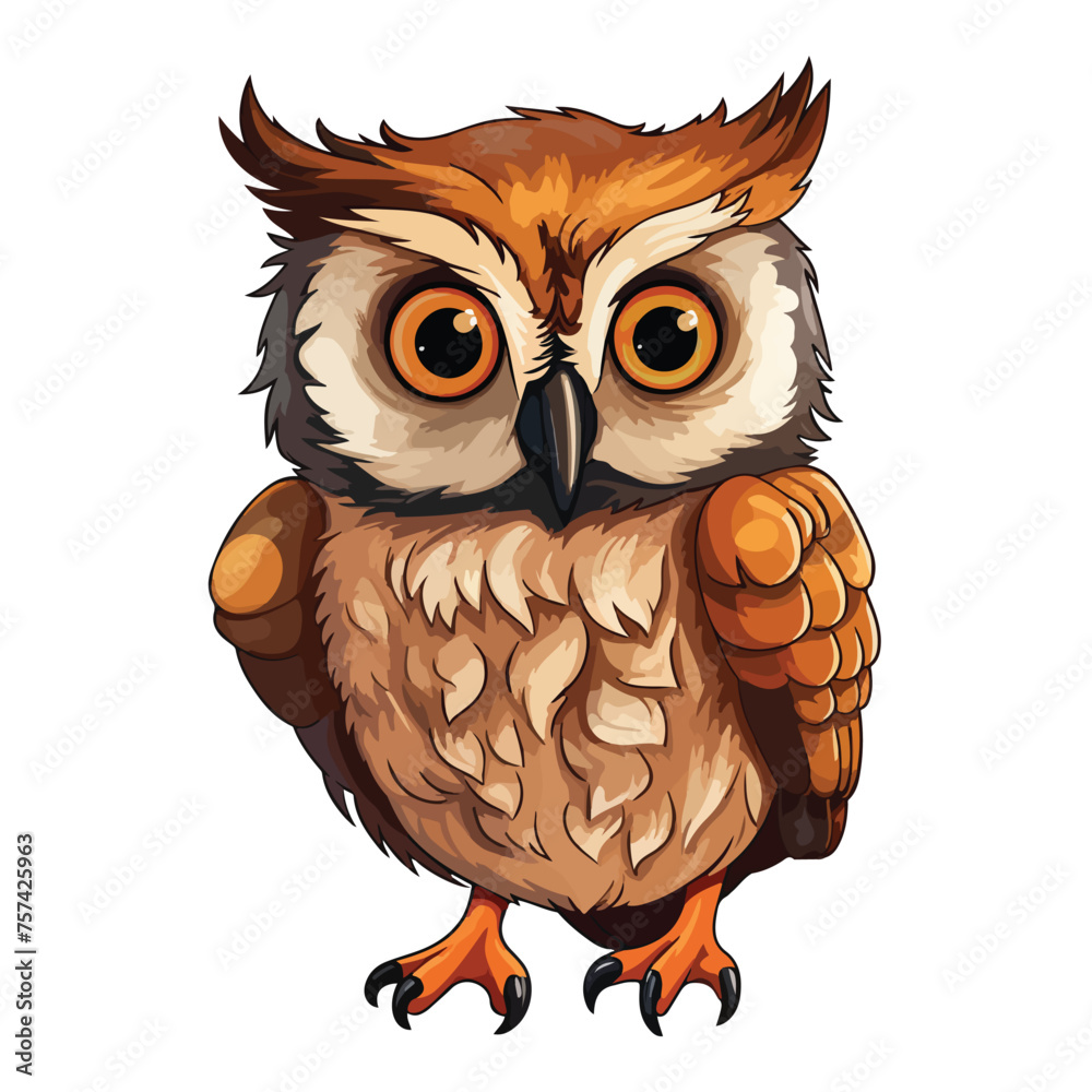 Fototapeta premium Owl Clipart Clipart isolated on white background