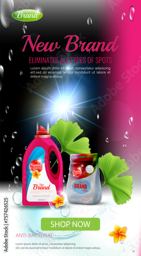 Laundry detergent label design for your brand
