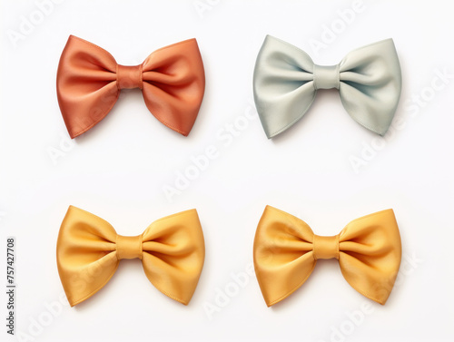 ribbon collection set isolated on transparent background, transparency image, removed background