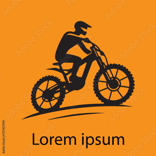 Rider logo vector illustration