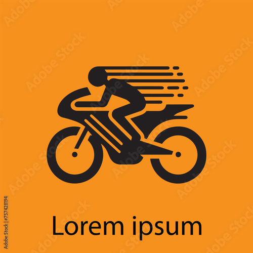 Rider logo vector illustration