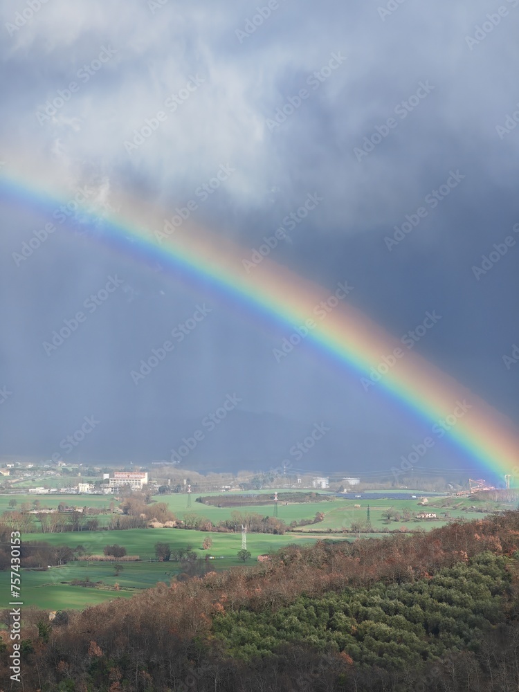 Fototapeta premium rainbow over the river