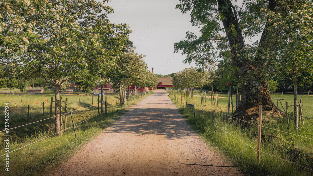 This is the park of Fredriksdal in Helsingborg, Sweden