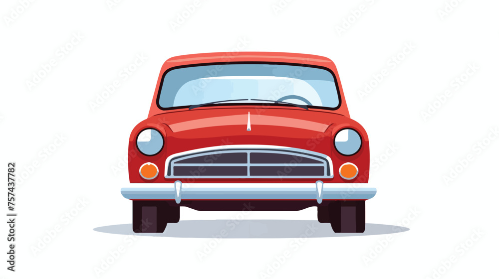 Car icon Flat style. isolated on white background f