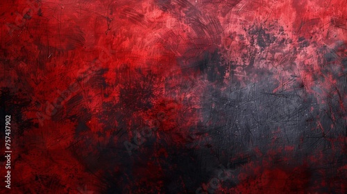 A dramatic scarlet and charcoal textured background, symbolizing intensity and strength.