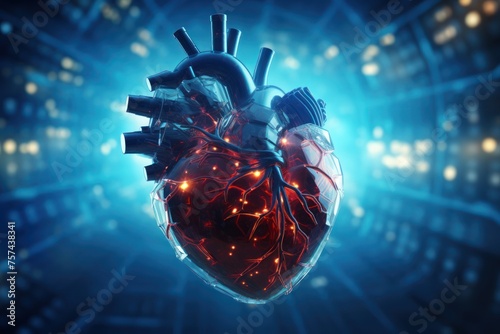 Model of heart function Simulate disease status and evaluate the results of treatment It allows researchers and doctors to experiment and develop more useful treatments  photo