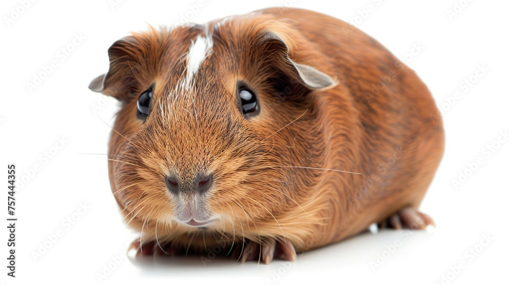 Guinea pig on a white background Guinea pig on a white background