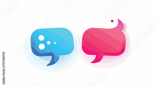 Comment icon vector. Speech bubble icon symbol. 