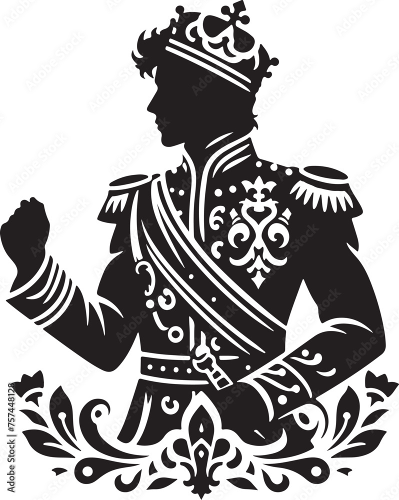 Prince Silhouette vector Illustration