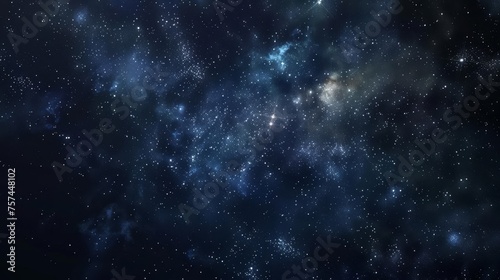 Starry night sky rendered as an abstract space background  drawing inspiration from the vastness and mystery of the universe.