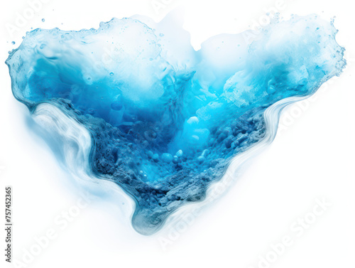 blue lagoon isolated on transparent background, transparency image, removed background