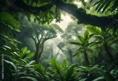 tropical forest in the jungle