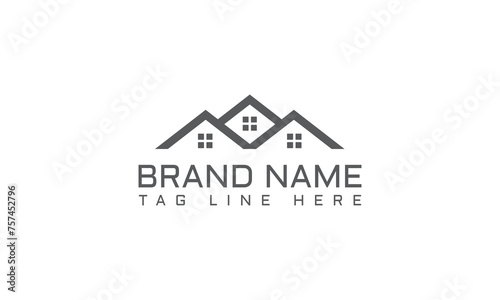 bodern abrtract bulding for real estate logo company