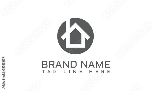 bodern abrtract bulding for real estate logo company