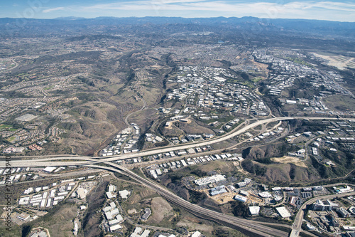 Aerial views of Sorrento Mesa, UTC, and La Jolla San Diego California