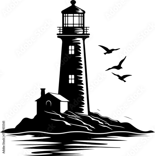 lighthouse on the island