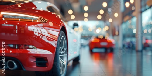 new cars in a car showroom Generative AI © València