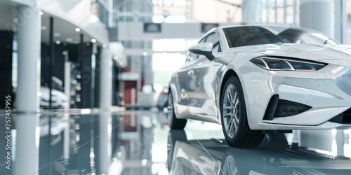 new cars in a car showroom Generative AI © València