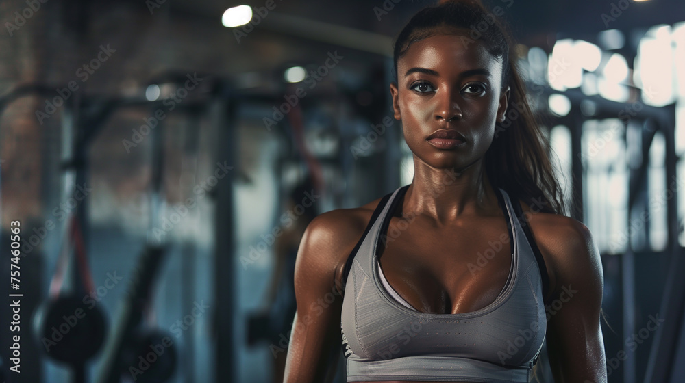 person in the gym