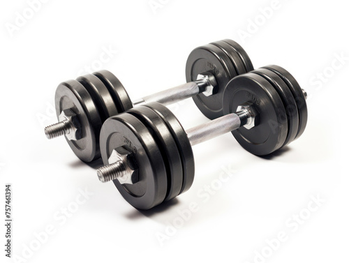 dumbbell isolated on transparent background, transparency image, removed background