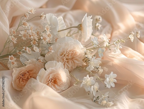 Ethereal Elegance - Airy Beauty - Soft Tones & Delicate Imagery - Craft an image that captures the ethereal aesthetic, featuring soft tones and delicate imagery that evoke a sense of airy beauty
