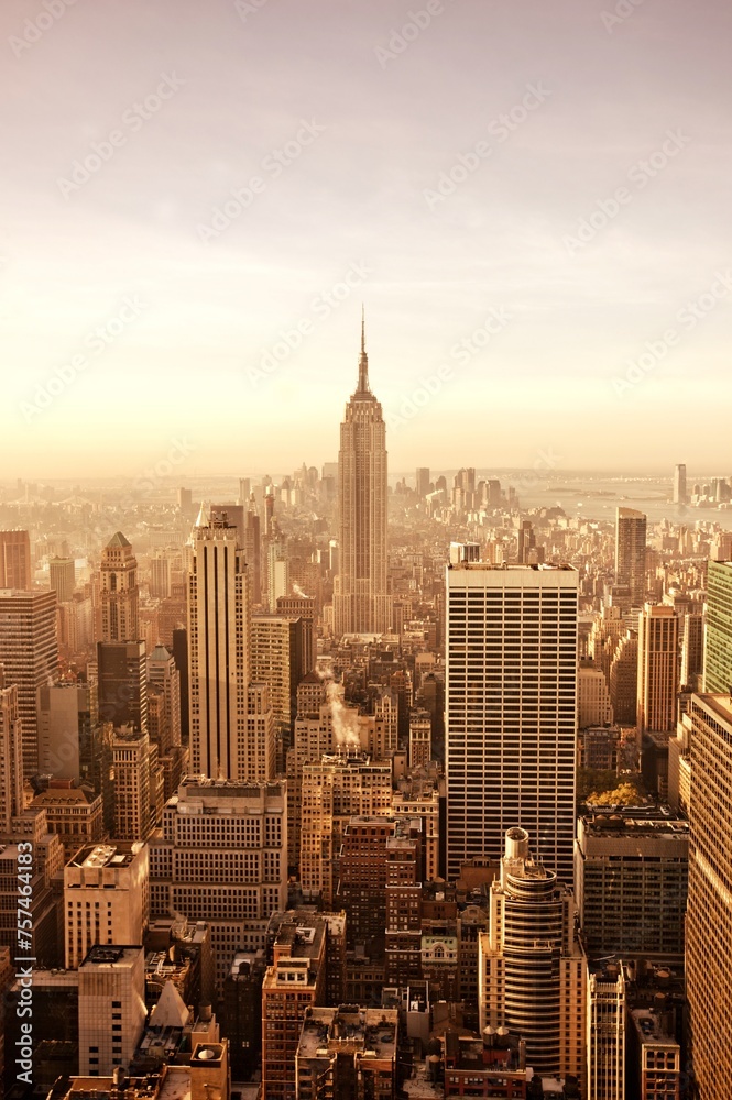 New York City Fisheye Panorama: Urban Landscape (4K Ultra HD)