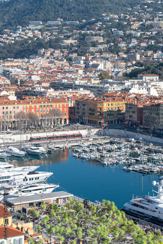 Amazing view of Port of city of Nice, France
