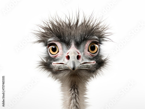 emu isolated on transparent background, transparency image, removed background