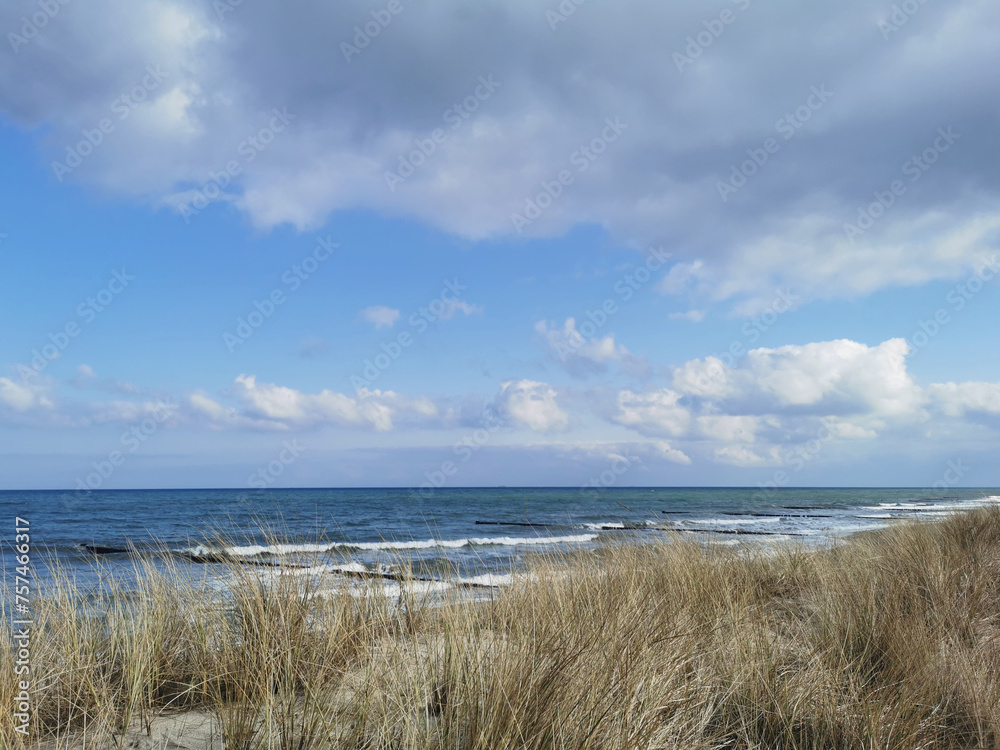 view on the Baltic Sea in North Germany
