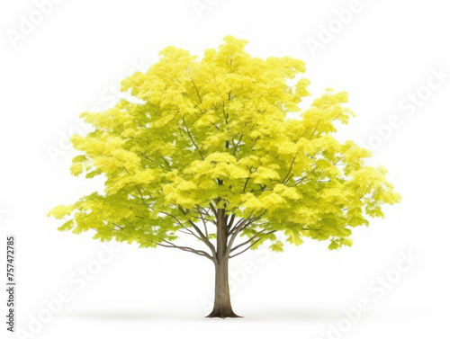Ginkgo tree isolated on transparent background, transparency image, removed background