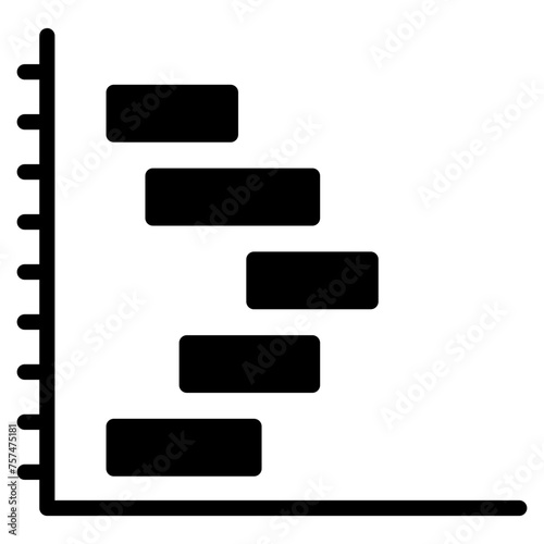 Gantt Chart Icon Element For Design