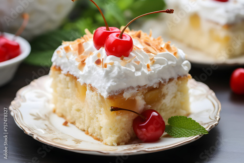 Elevate your Easter celebration with the rich and decadent taste of Tres Leches cake, a beloved traditional dessert infused Generative AI,