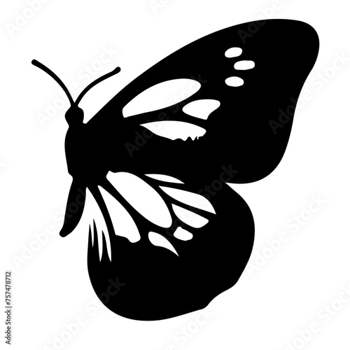 black and white butterfly tattoo