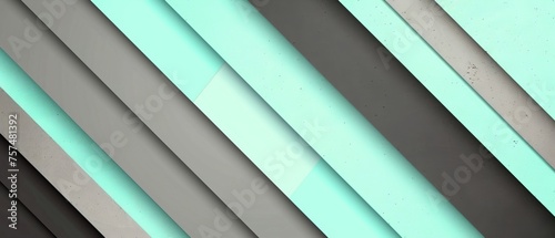 Abstract texture gray grey turquoise background banner panorama long with 3d geometric gradient shapes for website, business, print design template paper pattern illustration