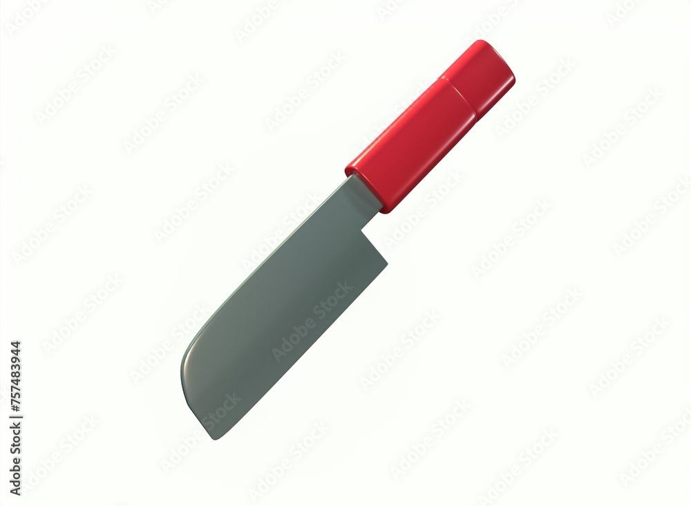cartoon knife on a white background 3d rendering cartoon knife on a white background 3d rendering