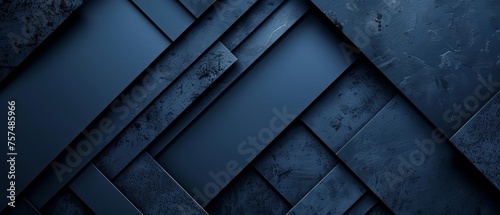 Abstract texture blue background banner with 3d geometric gradient shapes for website, business, print design template concrete stone pattern illustration, overlapping layers