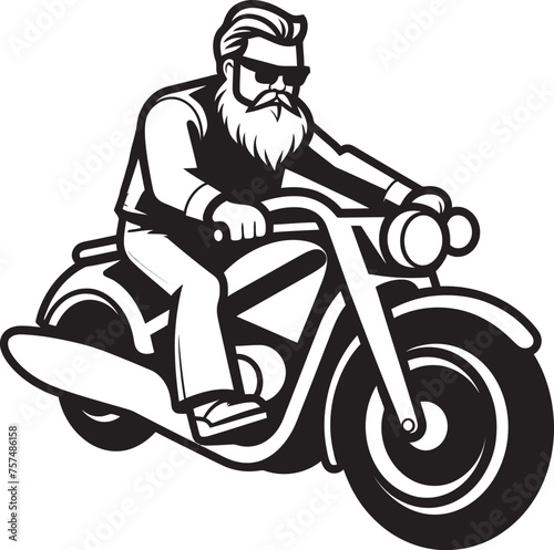 Bike Bound Cartoon Man on Bike Vector Symbol Symbol Pedal Path Cartoon Man Riding Bike Black Icon Icon