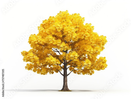 maple tree isolated on transparent background, transparency image, removed background