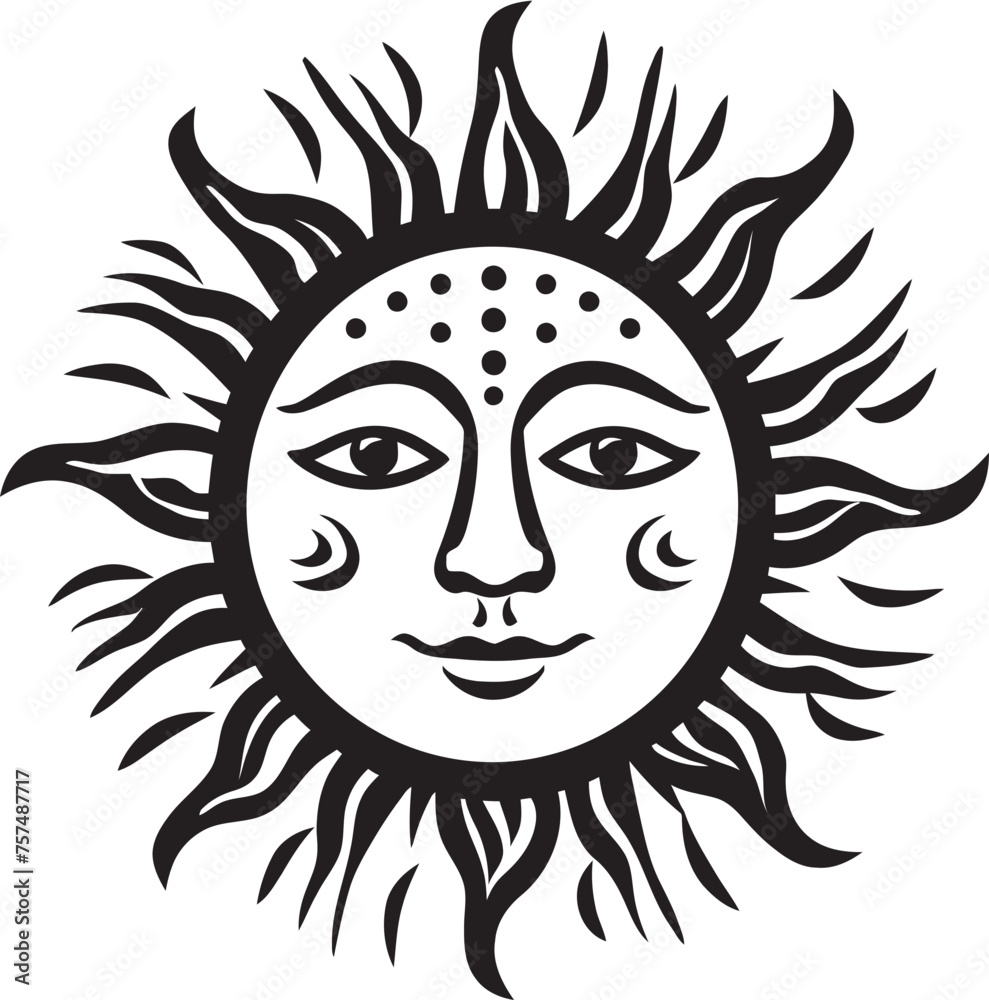 Sunny Splendor Cartoon Hand Drawn Vector Emblem Radiant Rejoicing Hand Drawn Cartoon Black Icon Sunny Splendor Cartoon Hand Drawn Vector Emblem Radiant Rejoicing Hand Drawn Cartoon Black Icon