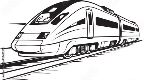 Fleet Flash Dynamic Black Logo Design of Bullet Train Swift Streamline Streamlined Icon for High Speed Bullet Train