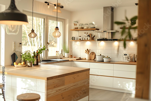 Spacious Kitchen With Abundant Counter Top Space