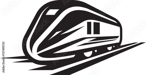 Swift Streamline Iconic Vector Icon of High Speed Train Express Zoom Dynamic Emblem Design for Bullet Train