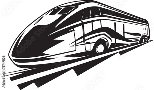 Fleet Flash Sleek Icon Design for High Speed Train Speedy Shuttle Dynamic Vector Icon for Bullet Train