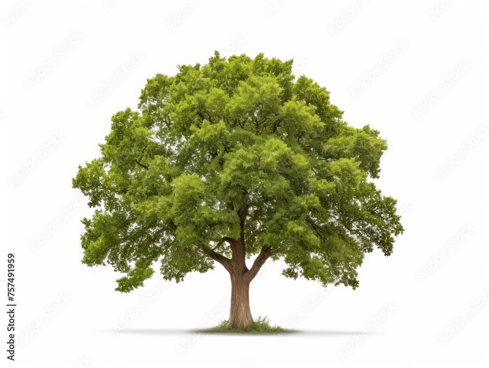oak tree isolated on transparent background, transparency image, removed background
