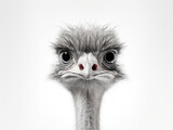 ostrich isolated on transparent background, transparency image, removed background