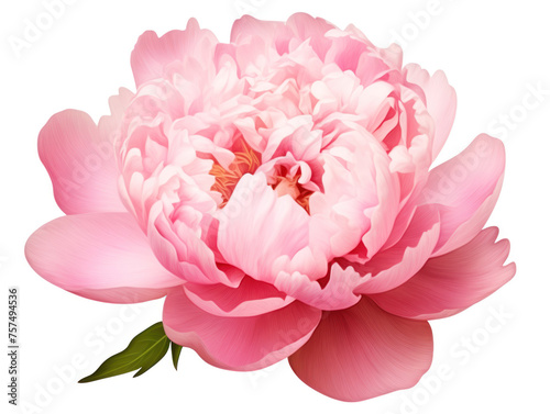 peony flower isolated on transparent background  transparency image  removed background