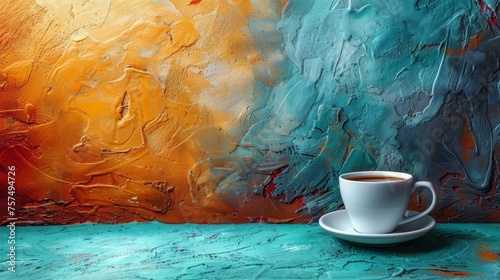 A Cup of Coffee on a Table