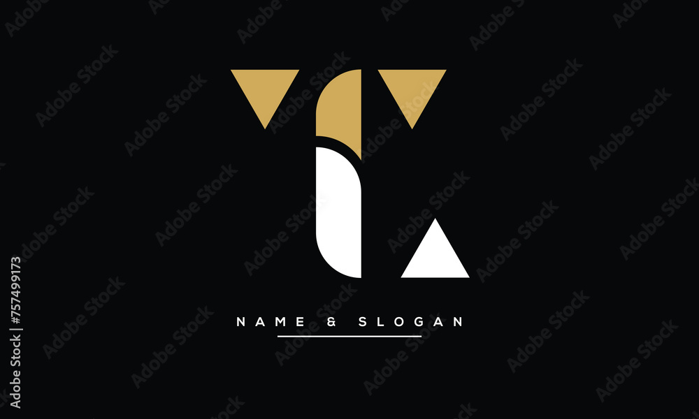 Obraz premium LT, TL L, T, Abstract Letters Logo monogram