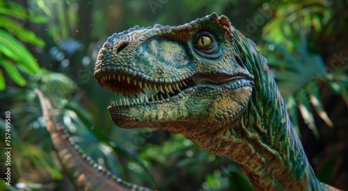 photorealistic image of a dinosaur 